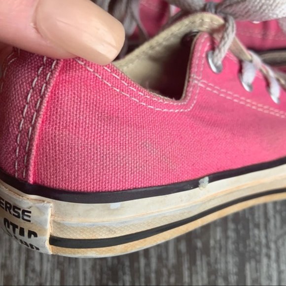 Girls Pink Converse Sneakers - Picture 9 of 15